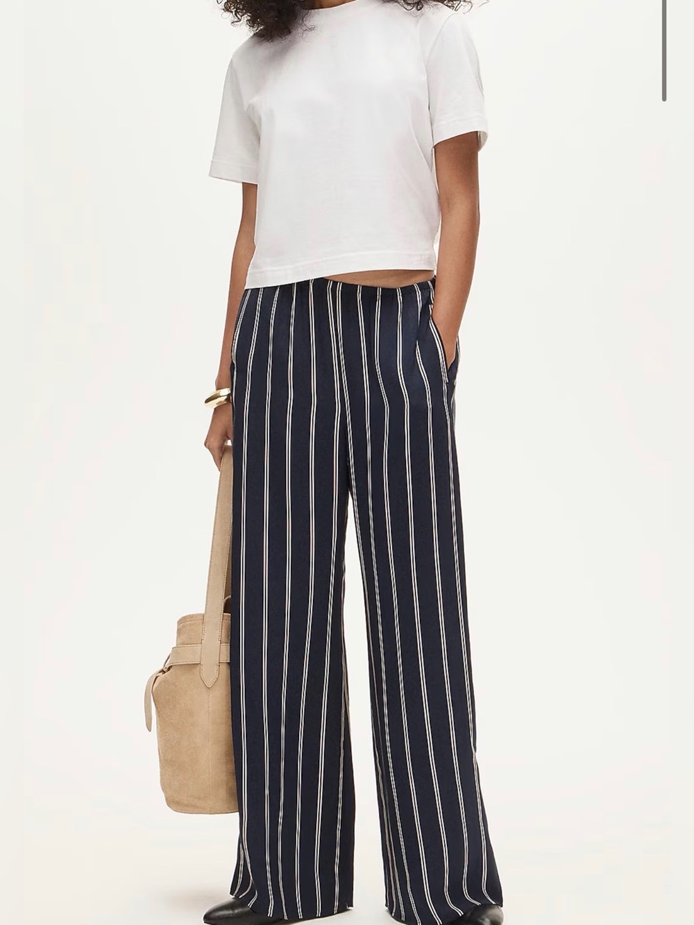 J CREW SMALL TALL Cosmo pant in stripe CP954